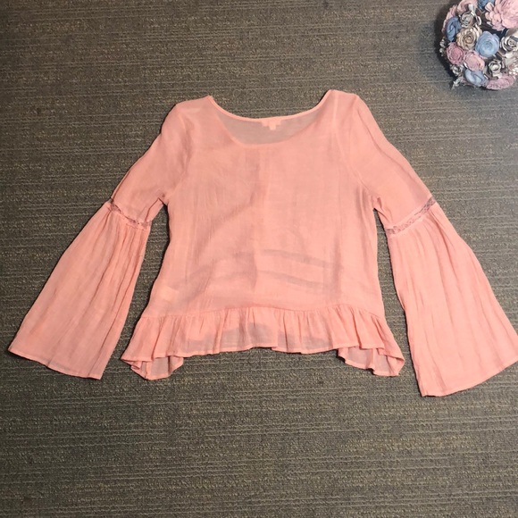 🆕🎉 SALE! GORGEOUS Peach Boho Top - Picture 4 of 4
